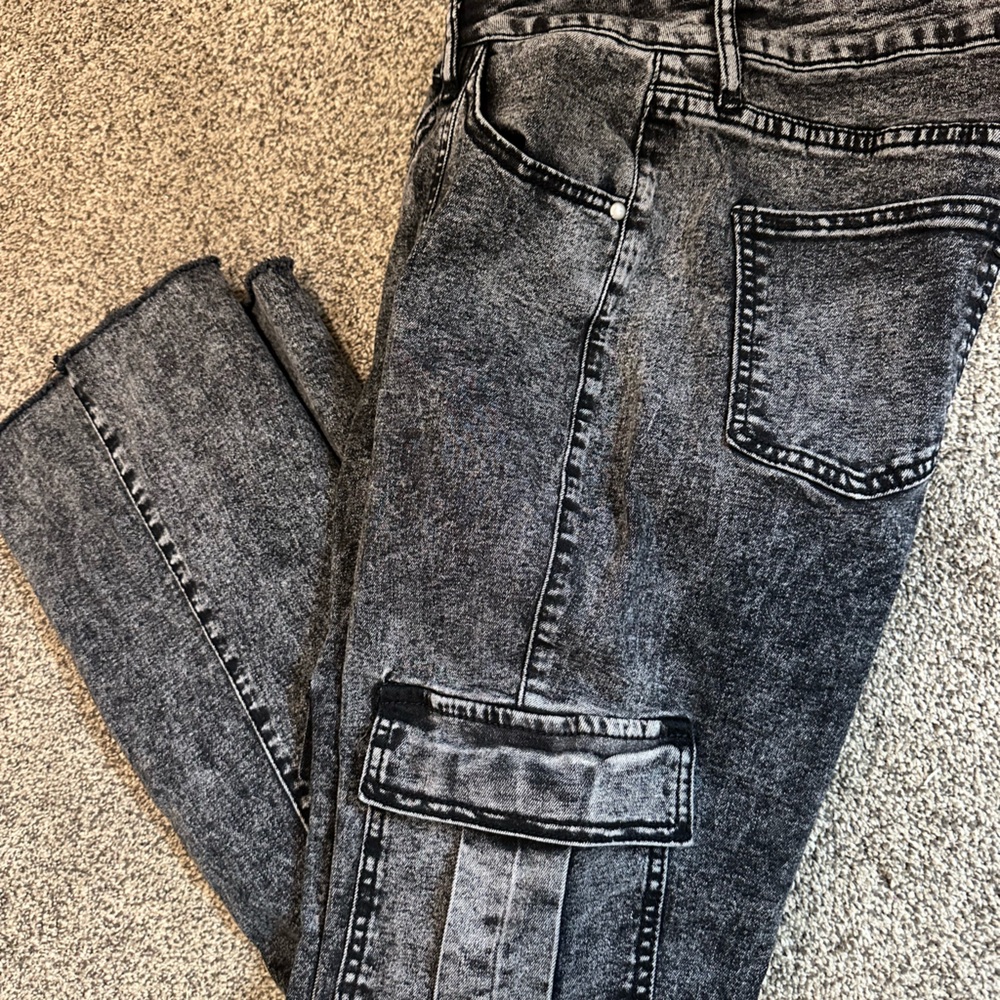 Windsor High Rise acid washed Cargo Jeans medium - Picture 5 of 10